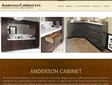 Tablet Screenshot of andersoncabinetllc.com